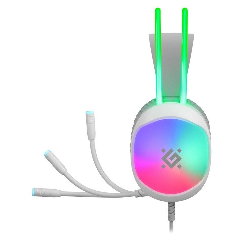 HEADPHONES DEFENDER ECLIPSE RGB WHITE #8
