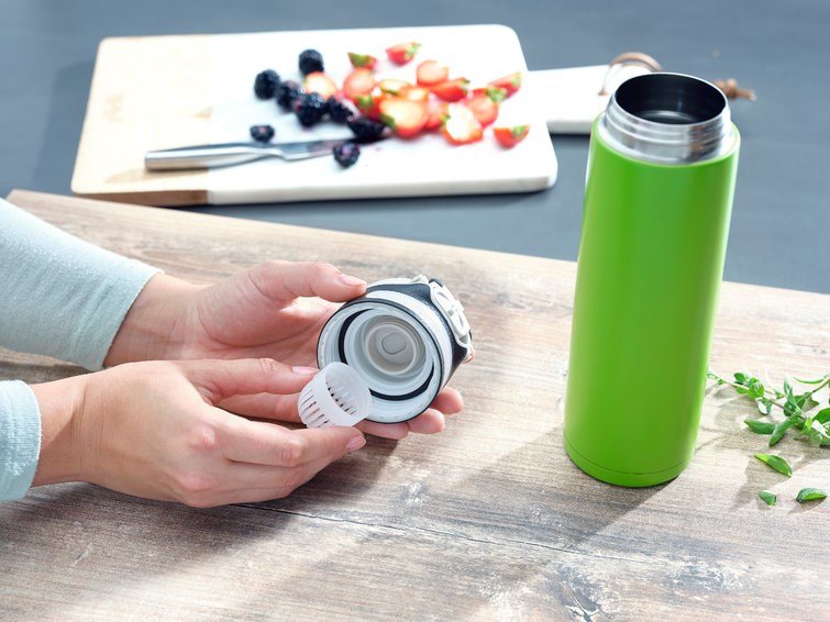 Leifheit 03277 rejsekrus 600 ml Sort, Grn Rustfrit stl #4