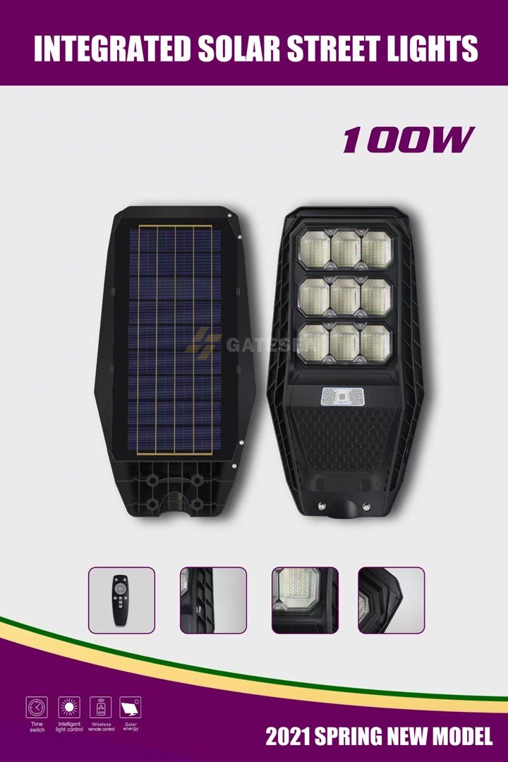 PIONEER 120W SOLAR LAMPS + PANEL 10W + 12000mAh + PILOT & MOVEMENT SENSOR #2