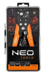 Automatisk afisoleringstang NEO TOOLS 205 mm, frontbetjent + 230 stik #2