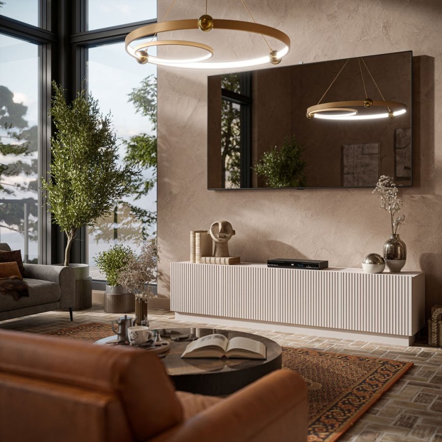 Cama LIVERTI 5903815010392 TV stativ & underholdningscenter 4 hylder #3