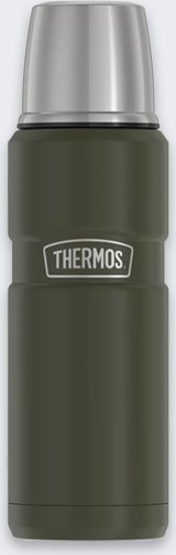 Thermosflaske til drikkevarer 470 ml THERMOS - militrgrn #1