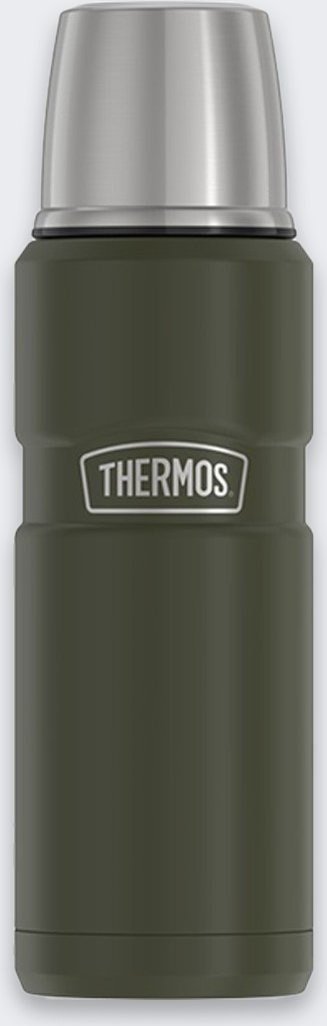 Thermosflaske til drikkevarer 470 ml THERMOS - militrgrn #1