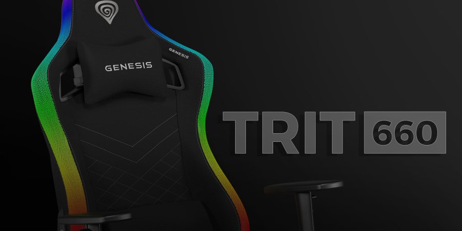 FOTEL GAMINGOWY GENESIS TRIT 660 RGB CZARNY #13
