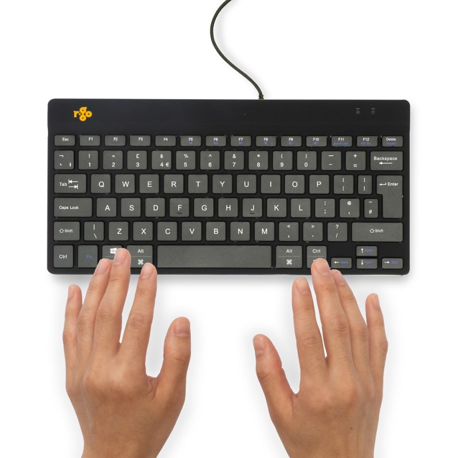 R-Go Tools Ergonomisch toetsenbord R-Go Compact Break, compact toetsenbord met pauzesoftware, QWERTY (UK), bedraad, zwart #5