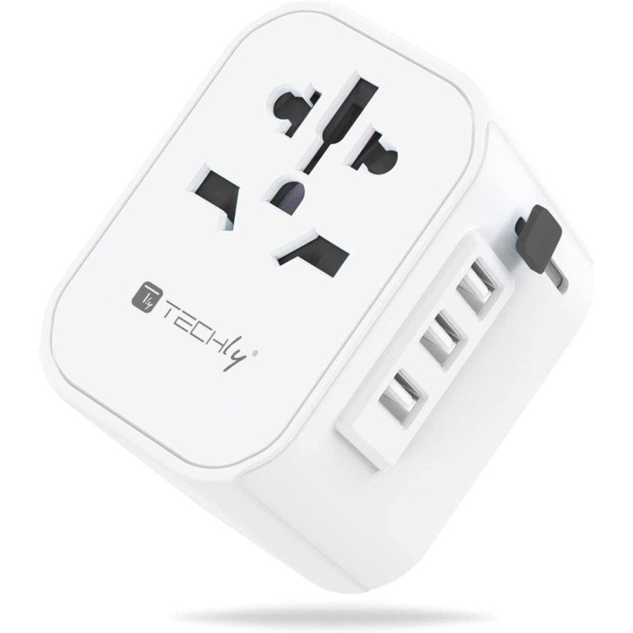 Techly I-TRAVEL-09TYWH oplader til mobil enhed Hvid #1
