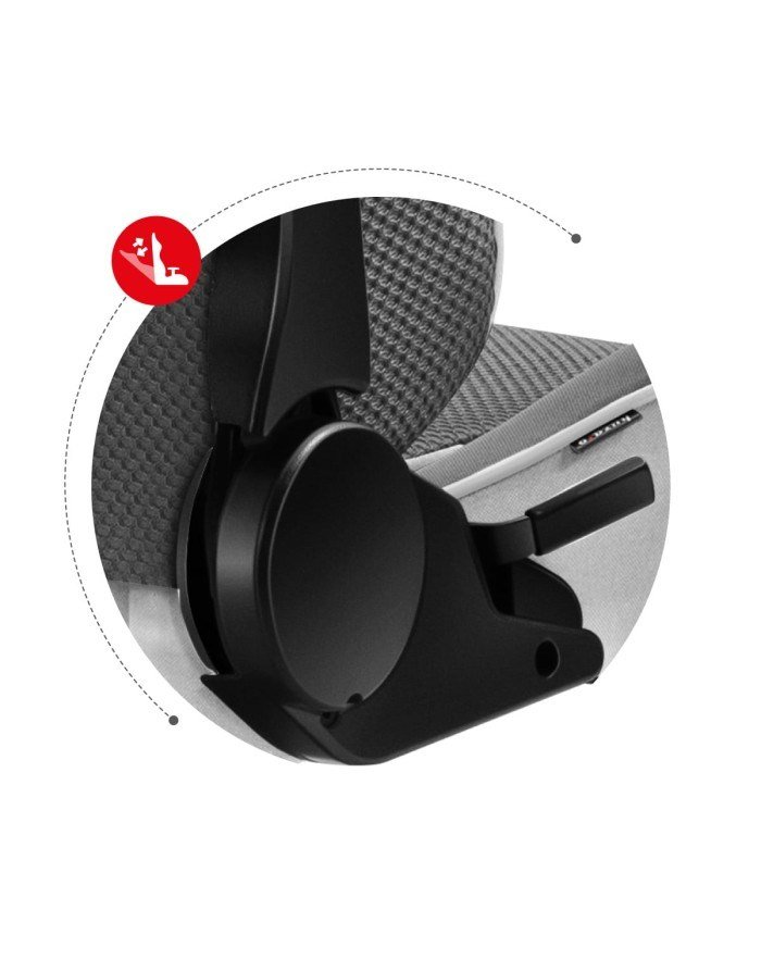 Huzaro Force 6.2 PC gamingstol Spand (vugge) sde Gr, Hvid #11