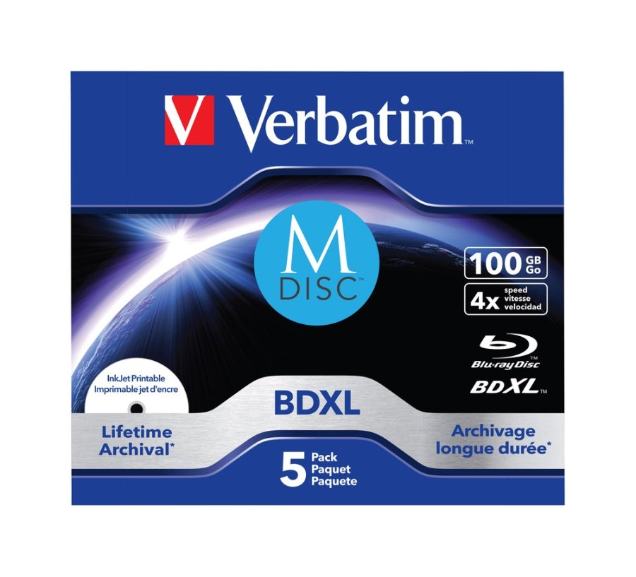 Verbatim 43834 blank Blu-ray disk BDXL 100 GB 5 stk #1