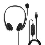 Lindy 42870 hovedtelefoner/headset Ledningsfrt Opkald/musik USB Type-A Sort #3