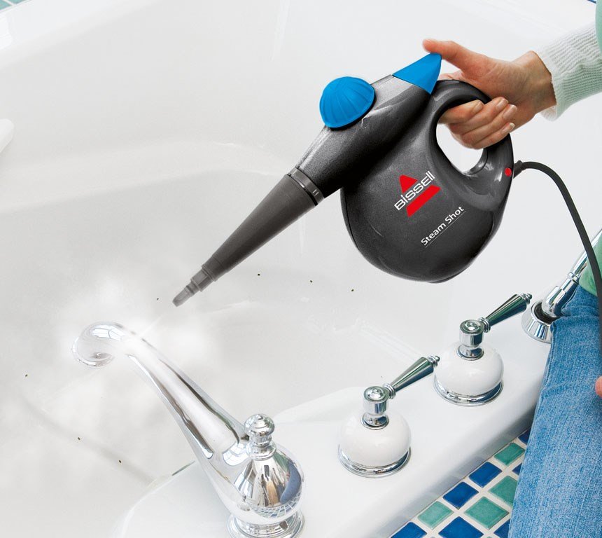 Bissell Steam Shot 2635J  Portable steam cleaner 0.36 L 1050 W Blue, Titanium #5