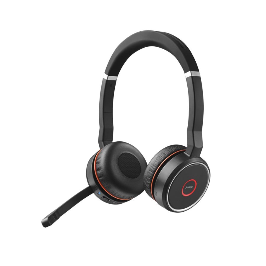 Jabra Evolve 75 SE Headset Kabel & tr�dl�s Opkald/musik Bluetooth Opladningsstativ Sort #2