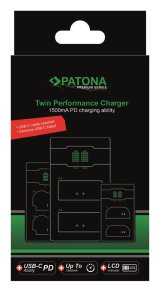 Patona Premium Twin Performance PD-oplader til Panasonic DMW-BLF19 med USB-C-kabel #9