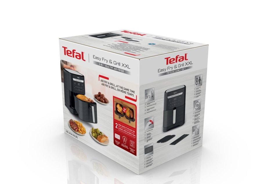 Tefal Easy Fry & Grill EY8018 6,5 L Enkeltst�ende 1830 W Varmluftsteger Sort #7
