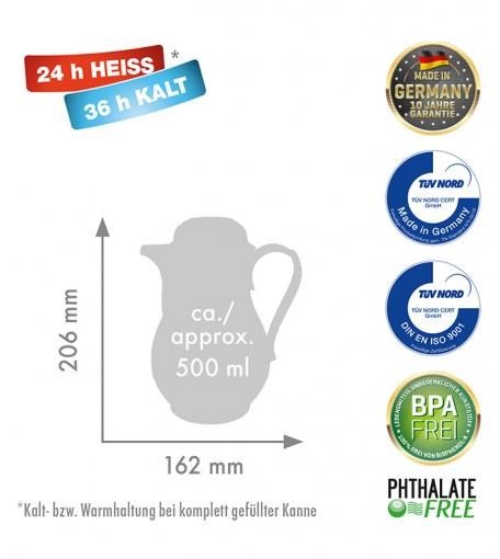 ROTPUNKT 530-01-00-0 termokande 0,5 L Elfenben #5