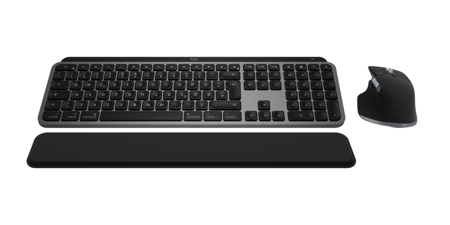 Logitech MX Keys S Combo for Mac tastatur Mus inkluderet Hjemme/kontor Bluetooth QWERTZ Tysk Gr� #2