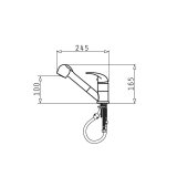 Pyramis Fido Granit kkkenblander 090920138 sort prikket #2