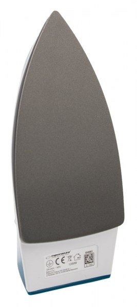 Esperanza TRAVEL IRON SMOOTHER Tr strygejern Non-stick bundplade 1200 W Bl, Hvid #6