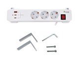 Equip 245556 stikd�se 2 m 3 AC stikkontakt(er) Indend�rs Hvid #6