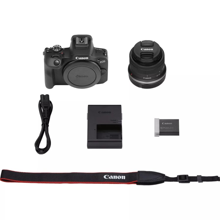 Canon EOS R100 + RF-S 18-45mm F4.5-6.3 IS STM Kit MILC 24,1 MP CMOS 6000 x 4000 pixel Sort #15