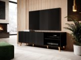Cama RTV-skab PAFOS 150x42x52 Sort mat #9