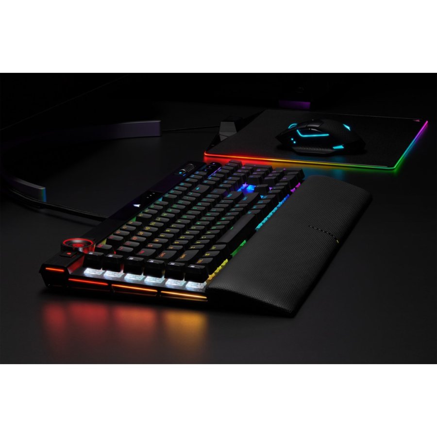 Corsair K100 RGB Optical-Mechanical Gaming tastatur Spil USB QWERTZ Tysk Sort #13