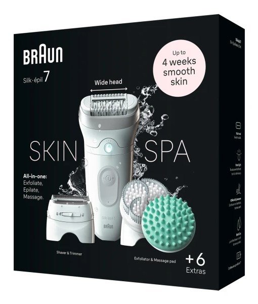 epilator Braun Silk-pil 7 7-081 40 tweezers White #3