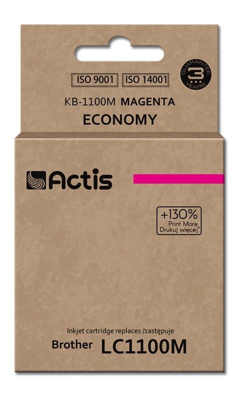 Actis KB-1100M blk (erstatning Brother LC1100M/980M; Standard; 19 ml; rd) #1