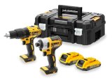 DeWALT DCK2060D2T-QW elektrisk skruetrkker & slagbor Gul #1