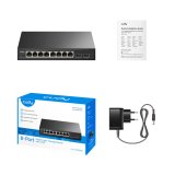 Cudy 8-Port Gigabit Easy-Managed Switch with 2 SFP, GS108ES2 1.0 Administreret L2 Gigabit Ethernet (10/100/1000) Sort #2