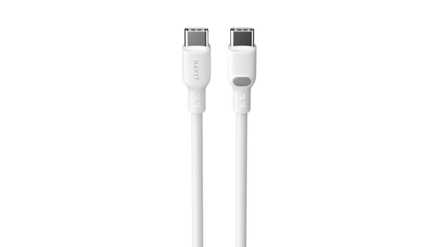 Havit CB6280 - USB Type C til USB Type C-kabel, 1 m (hvid) #3