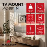 Maclean TV-beslag/oph�ng, maks. VESA 600x400, 37-90