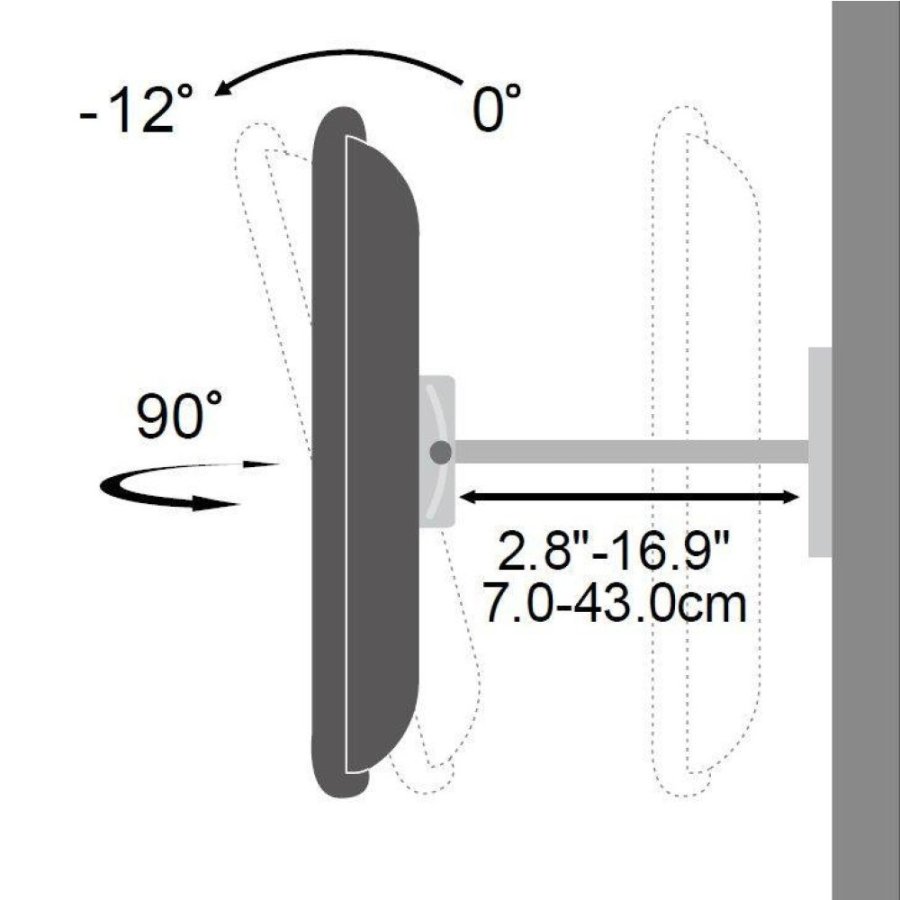 Techly ICA-PLB 147XL tv-beslag 177,8 cm (70