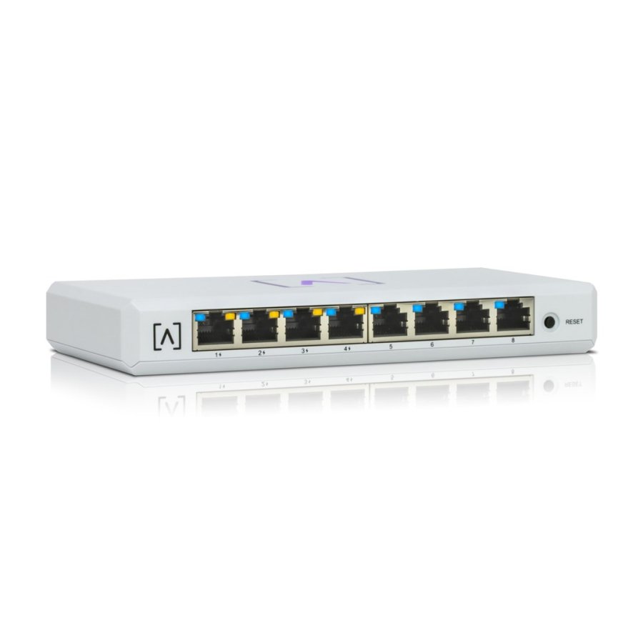 Alta Labs S8-POE netvrksswitch Administreret Gigabit Ethernet (10/100/1000) Strm over Ethernet (PoE) Hvid #2