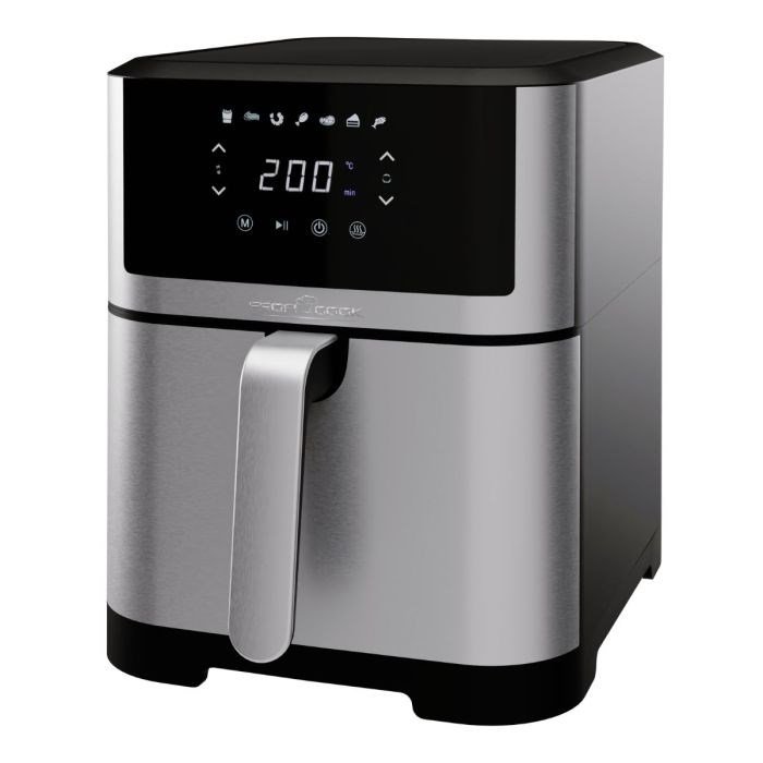 ProfiCook PC-FR 1269 H frituregryde Enkelt 8 L Enkeltstende 1800 W Varmluftsteger Sort, Rustfrit stl #1