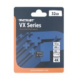 Hukommelseskort PATRIOT VX Series 32GB MicroSDXC V30 Class 10 UHS-I U3 4K UHD (PSF32GVX31MCH) #4