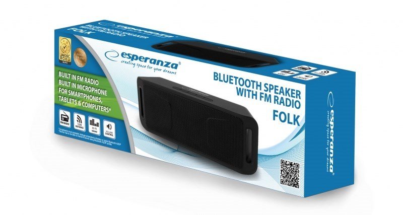 Brbare Bluetooth-hjttalere Esperanza FOLK Sort #5