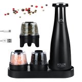 Spice, Salt & Pepper Grinder - Set of 3 Grinders - USB Adler #5