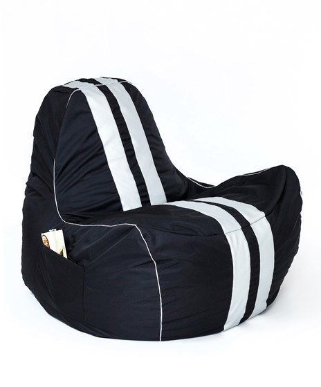 Puf GO GIFT Hvid Sort Oxford tejido antidesgarros 140 x 100 x 100 cm 140 x 100 cm #1