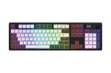 HATOR Skyfall Pro Wireless 100 tastatur Spil USB + RF Wireless + Bluetooth QWERTY US engelsk Sort, Gr� #1