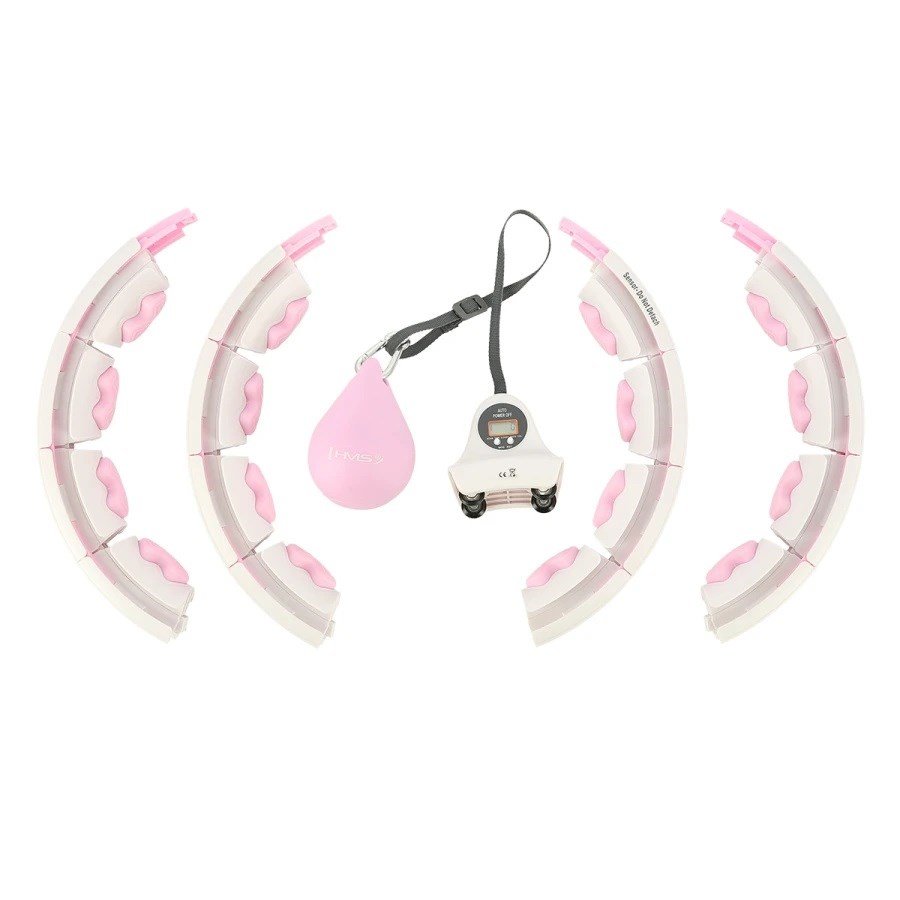 Hula hop med faner, vgt og tller HMS HHW06 pink #8