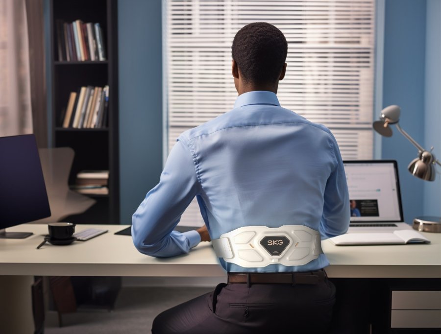 SKG W9-Pro massageapparat Talje Hvid #9