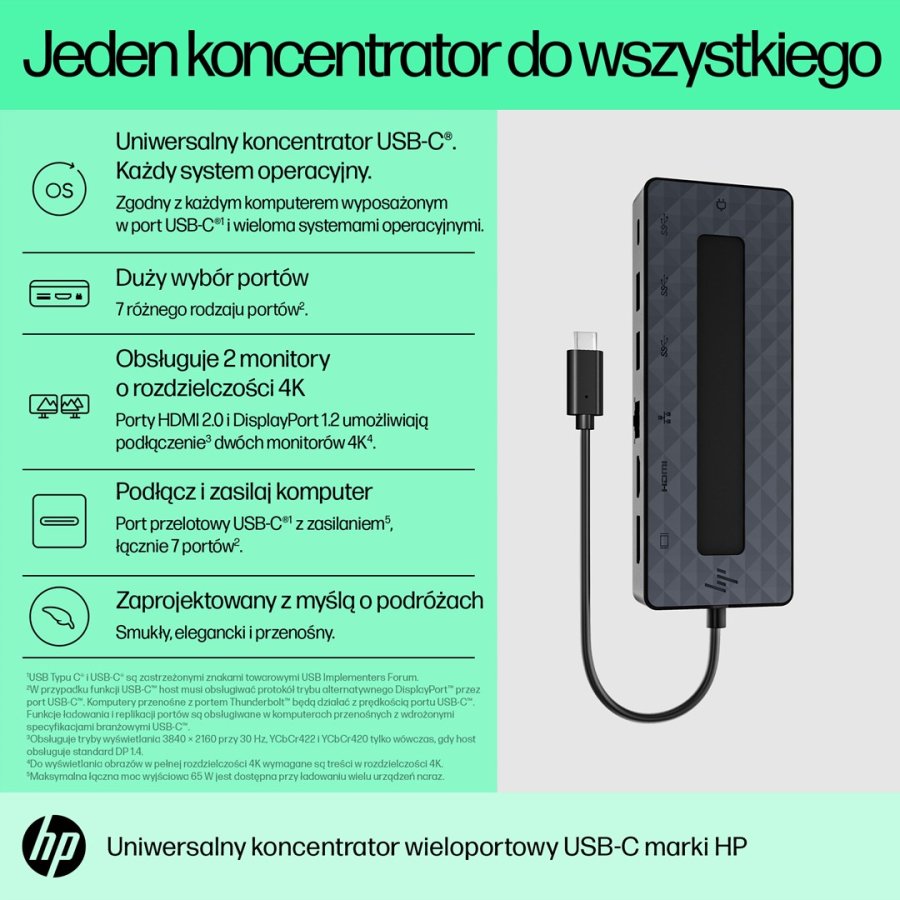 HP universel USB-C-hub med flere porte #5