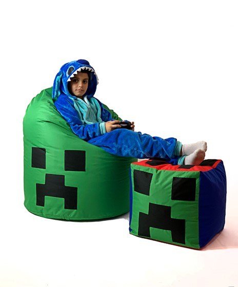 Puf GO GIFT Grn Oxford minecraft #2