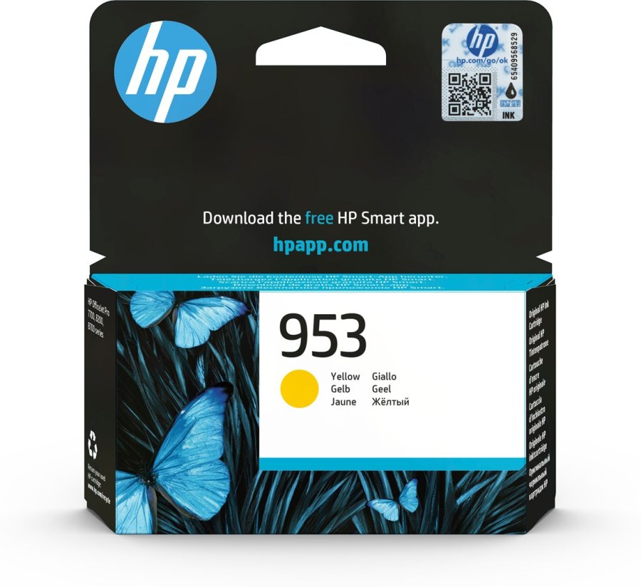 HP Original 953-blkpatron, gul #1