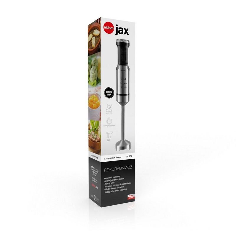 ELDOM Blender JAX, 1000 W, metalspids, hastighedsregulering, turbo #1