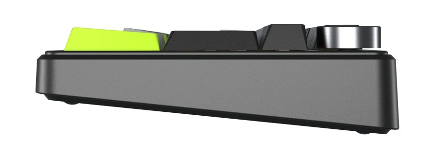 Tastatur med gasket-design F99 Pro Sort+Gr�+Gr�n med GrayWood-kontakter og RGB-belysning AULA #4