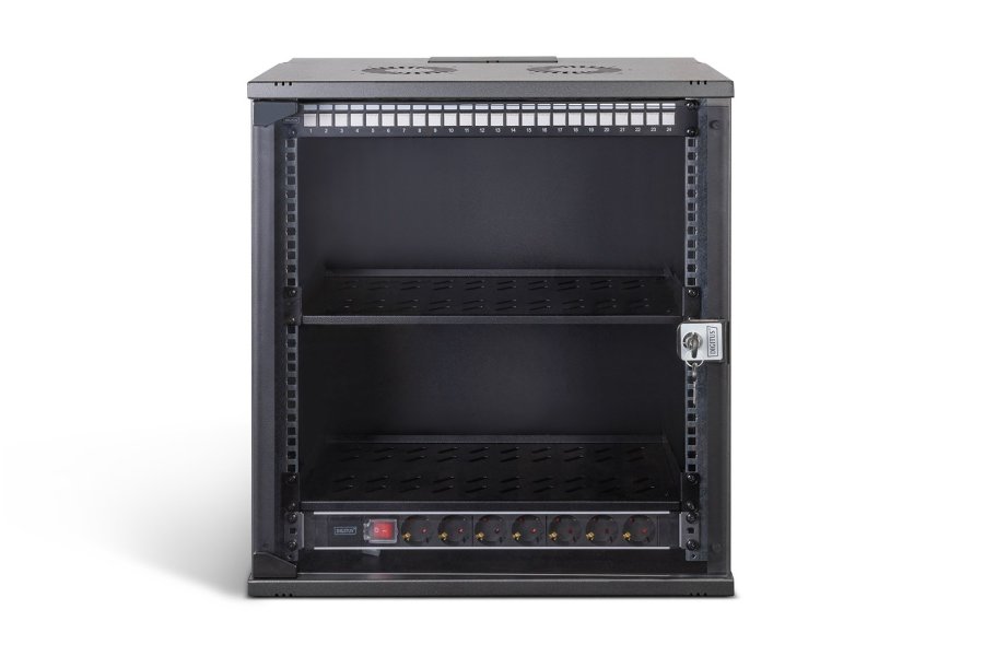 Digitus DN-49207-SET stativ 12U V�gmonteret stativ Sort #4