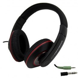 Esperanza EH121 hovedtelefoner/headset Ledningsfrt I rerne Musik Sort #1