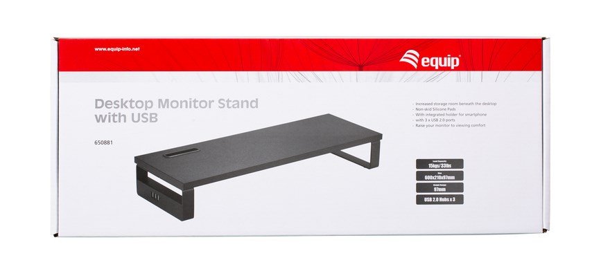 Equip 650881 sk�rmbeslag og -stativer Skrivebord Sort #7