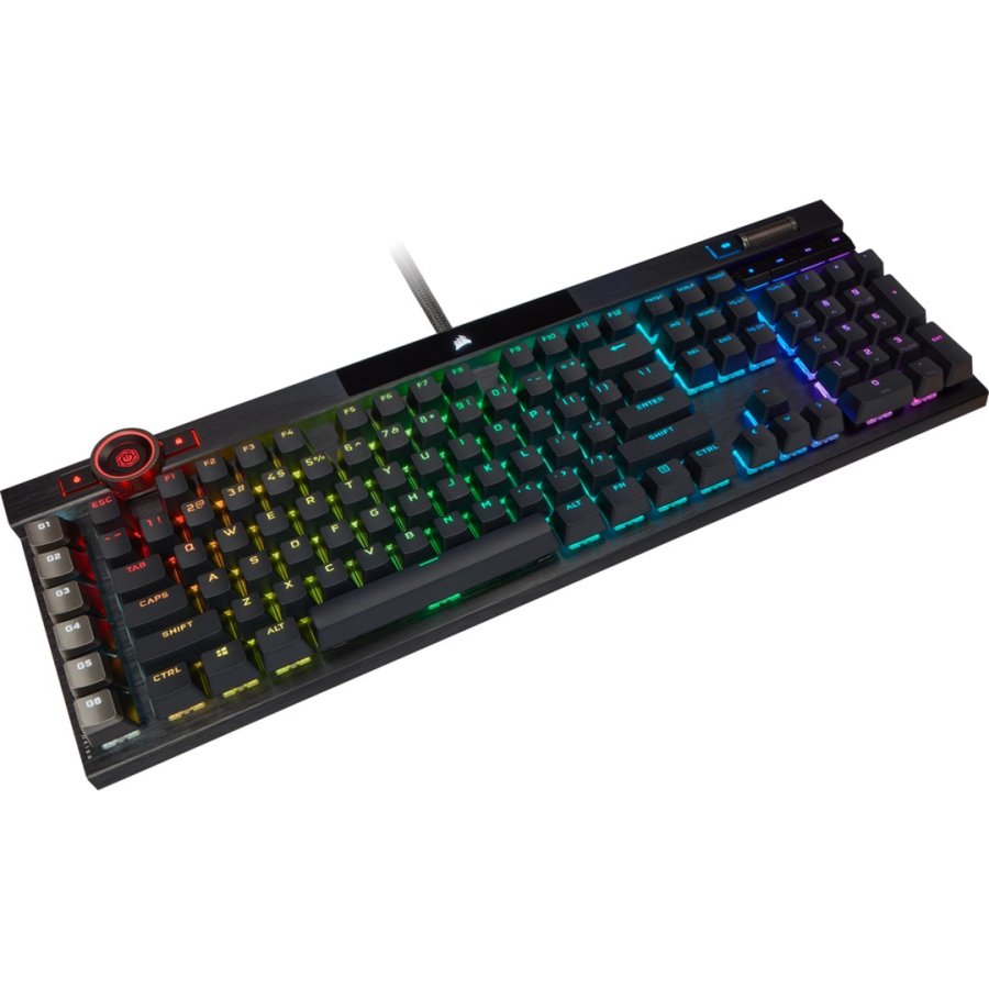 Corsair K100 RGB Optical-Mechanical Gaming tastatur Spil USB QWERTZ Tysk Sort #4